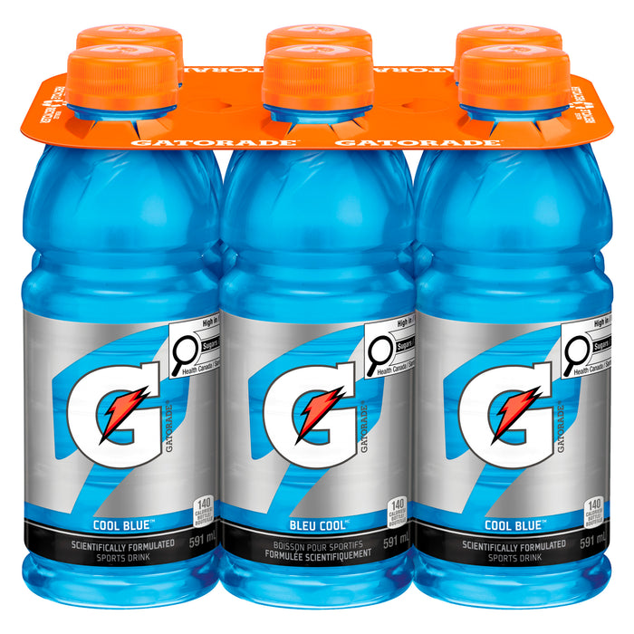 Gatorade Cool Blue six-pack