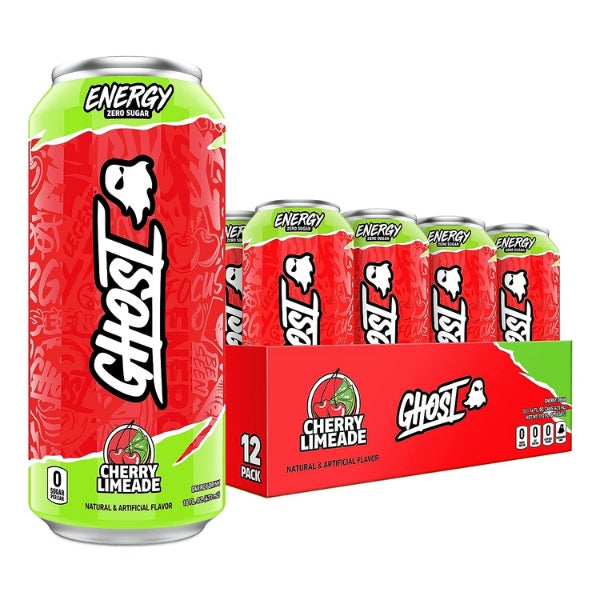 Ghost Energy Drink — Cherry Limeade shown as a representative flavour