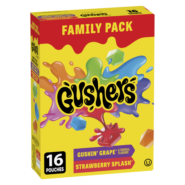Gushers Fruit Splash Variety Pack with 16 pouches